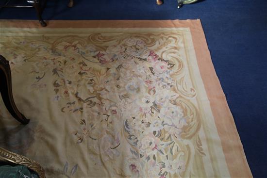 A large hand-woven tapestry carpet in the Aubusson style made by The Rug Company, 25 ft by 18ft 4in.